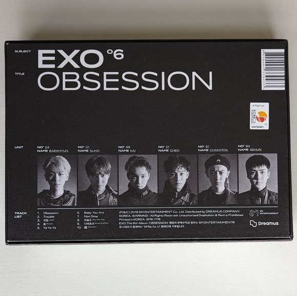 EXO - 6th Album "Obsession' (Green) CD, Posters, Member Photo Books, Lyric Book - Picture 4 of 10